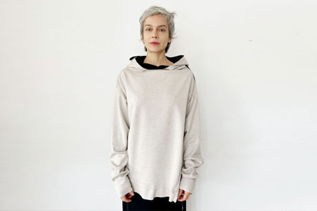 Black/Beige Double Sided Hoodie 