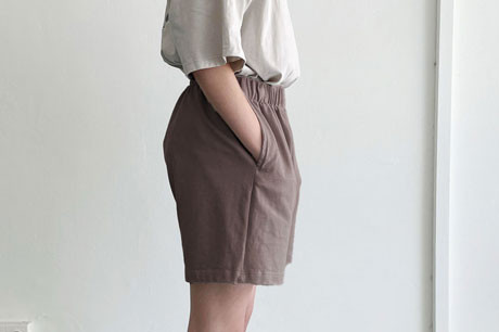 Grey/Brown Tricot Shorts 